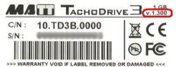 etykieta TachoDrive3